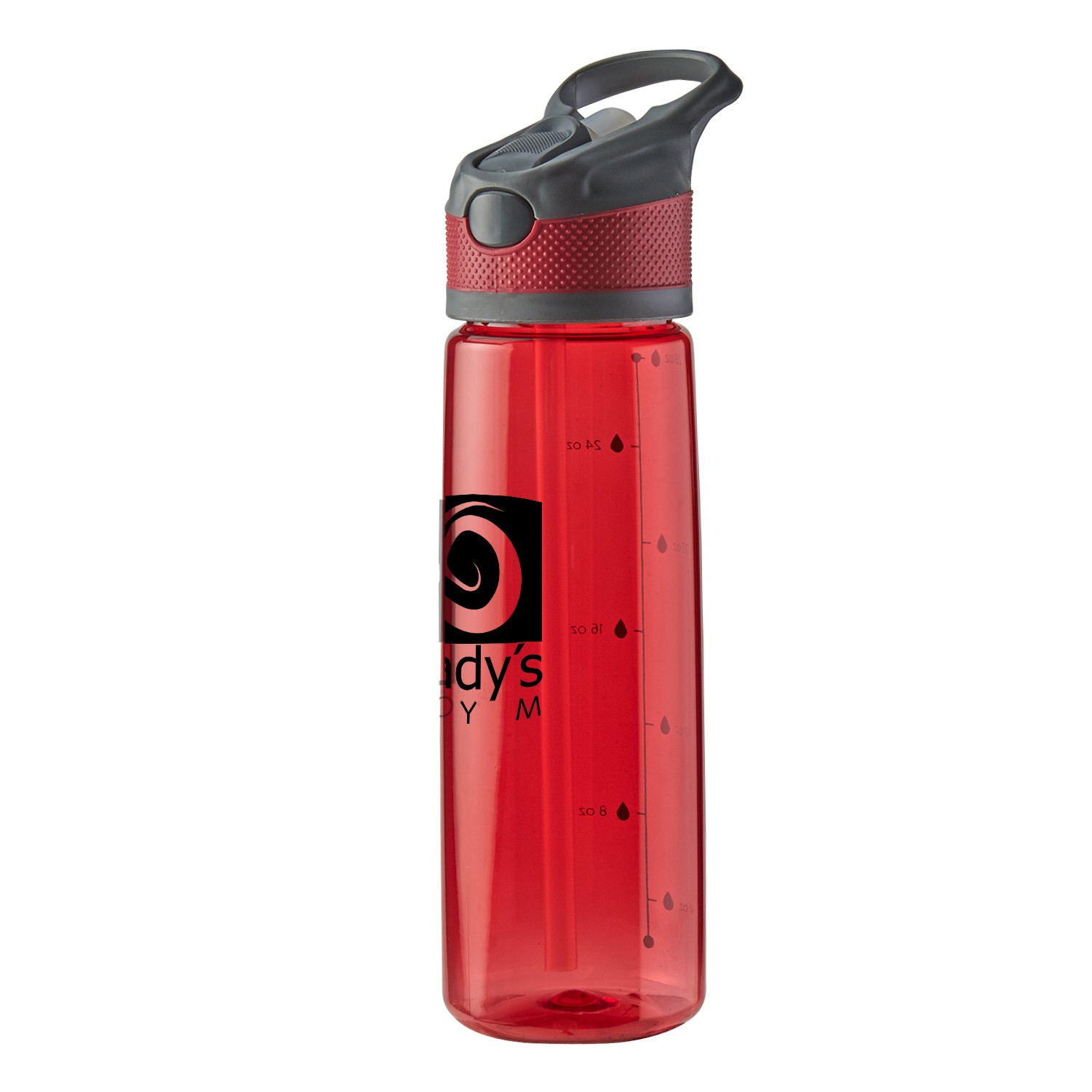 red resuable water bottle