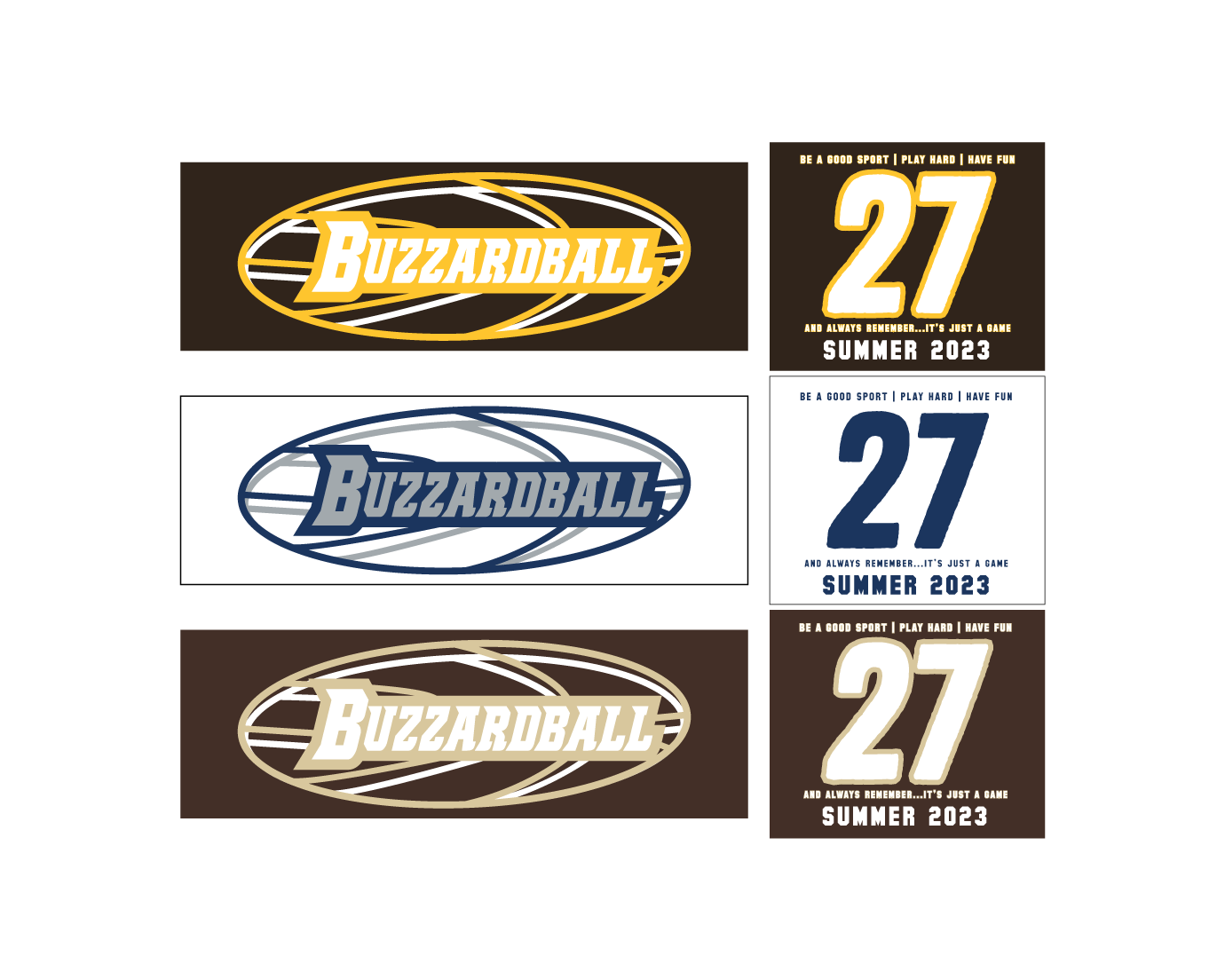 vector variations of the official Buzzard Ball Logo